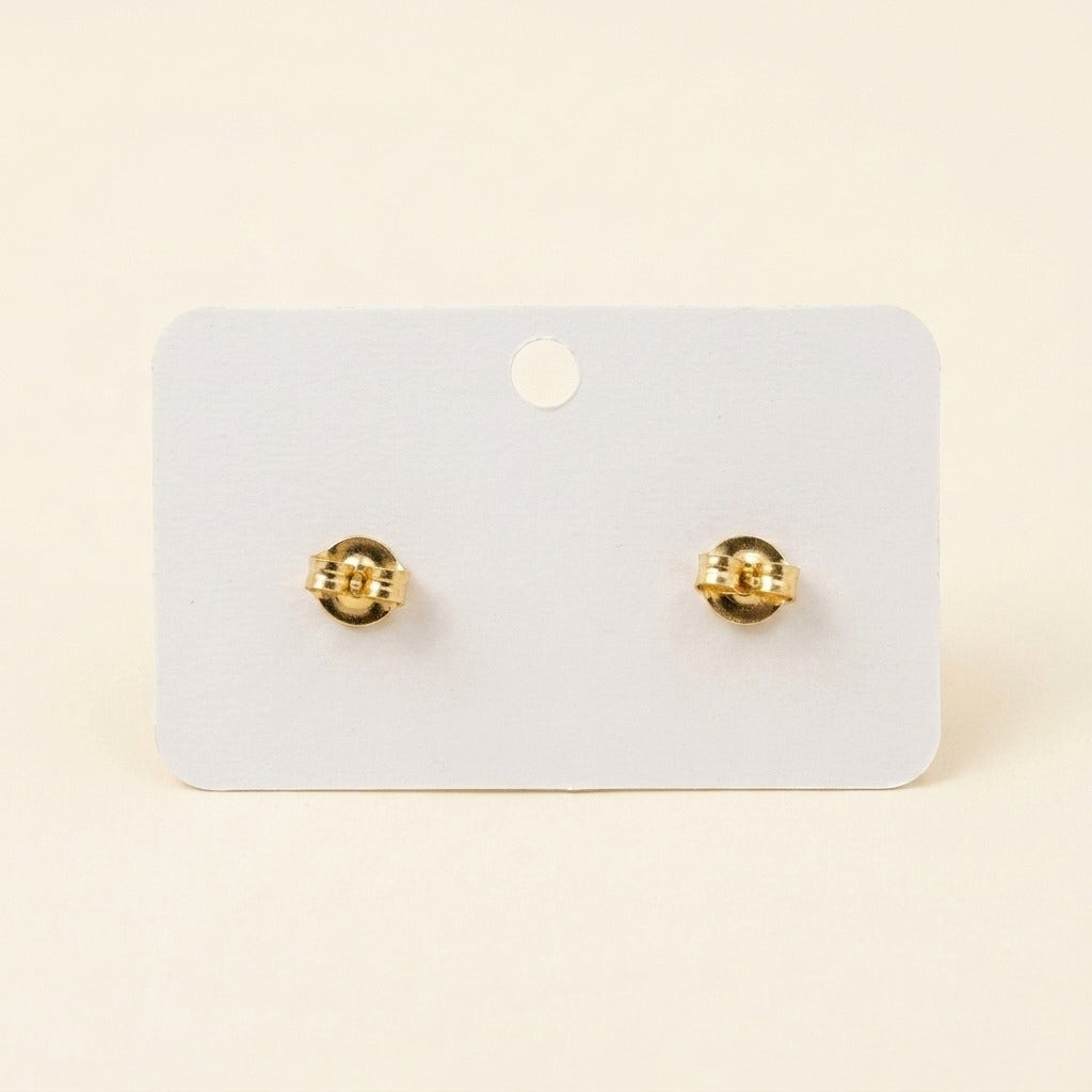 Korean Style Gold-Plated Pearl Flower Stud Earrings for Women | White Floral Enamel Earrings | Lightweight Trendy & Elegant Jewellery